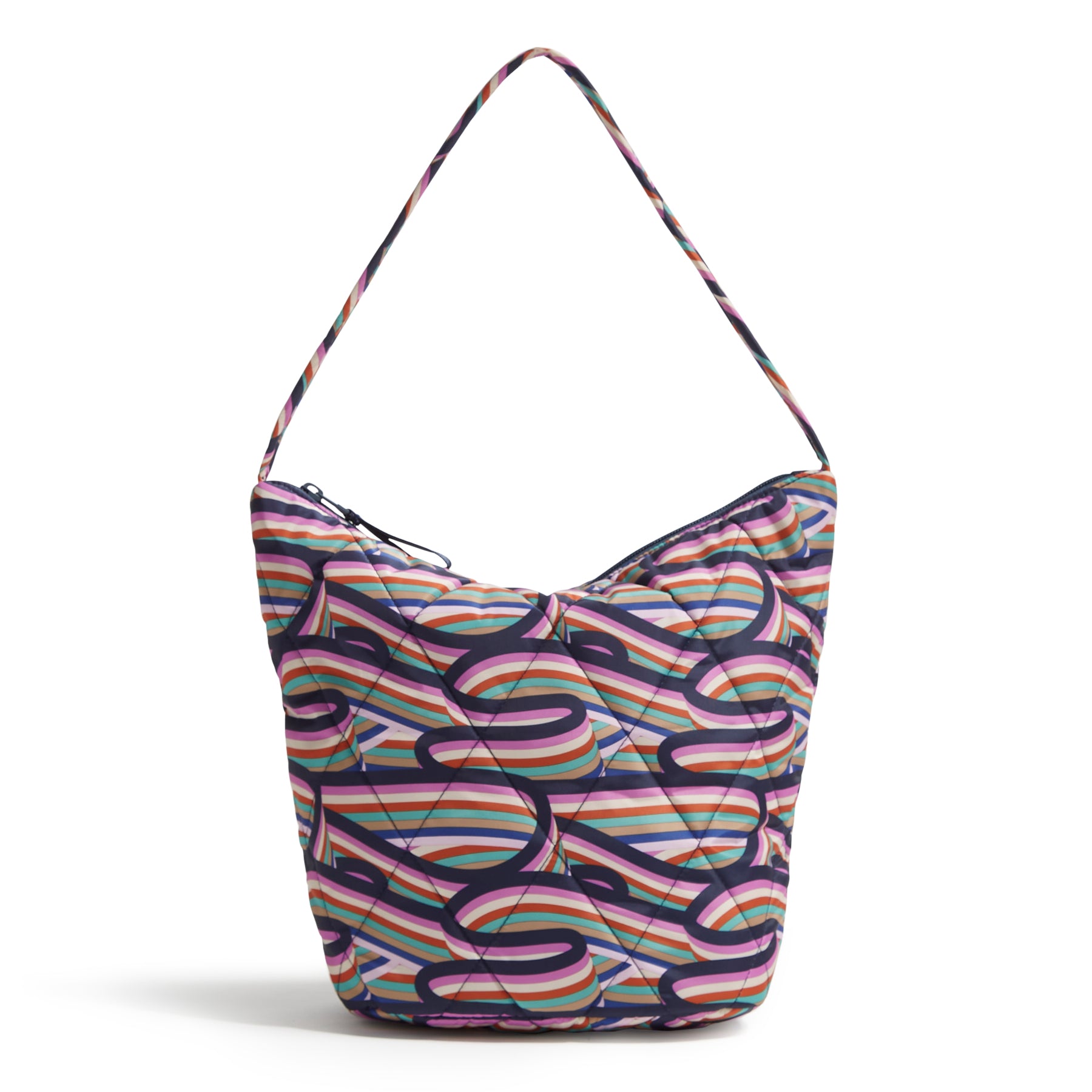 

Ультралегкая бесформенная сумка-ведро с плечевым ремнем Outlet Vera Bradley, Retro Ribbons