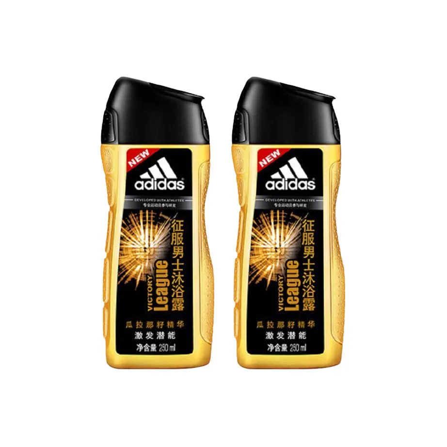 Освежающий гель для душа с ароматом попурри Adidas, Conquer Shower Gel 250ml*2 Bottles