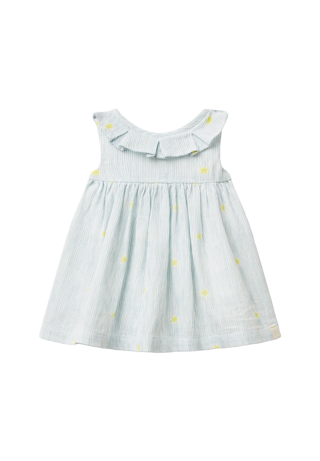 

Повседневное платье WITH RUFFLED COLLAR United Colors of Benetton, белый