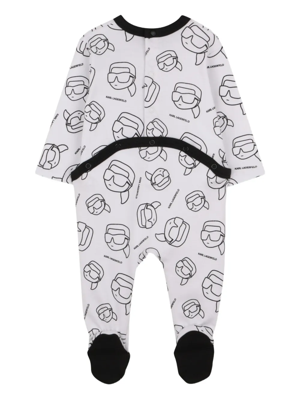 Набор детских бодиков Ikonik Karl Karl Lagerfeld Kids, белый — фото 4