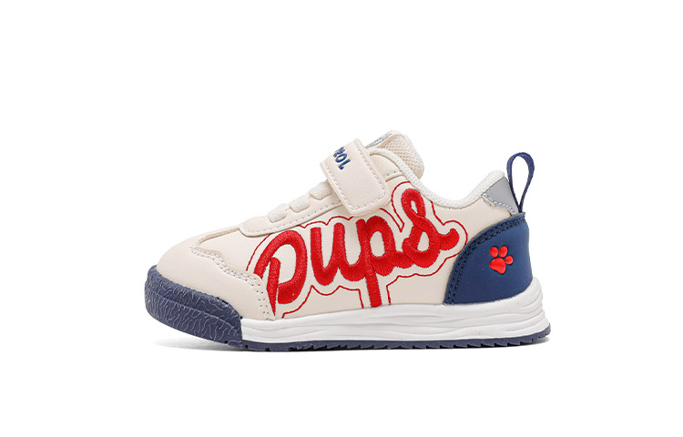 

Антискользящие износостойкие низкие детские скейтерские кроссовки Kids' PAW PATROL, бежевый/красный