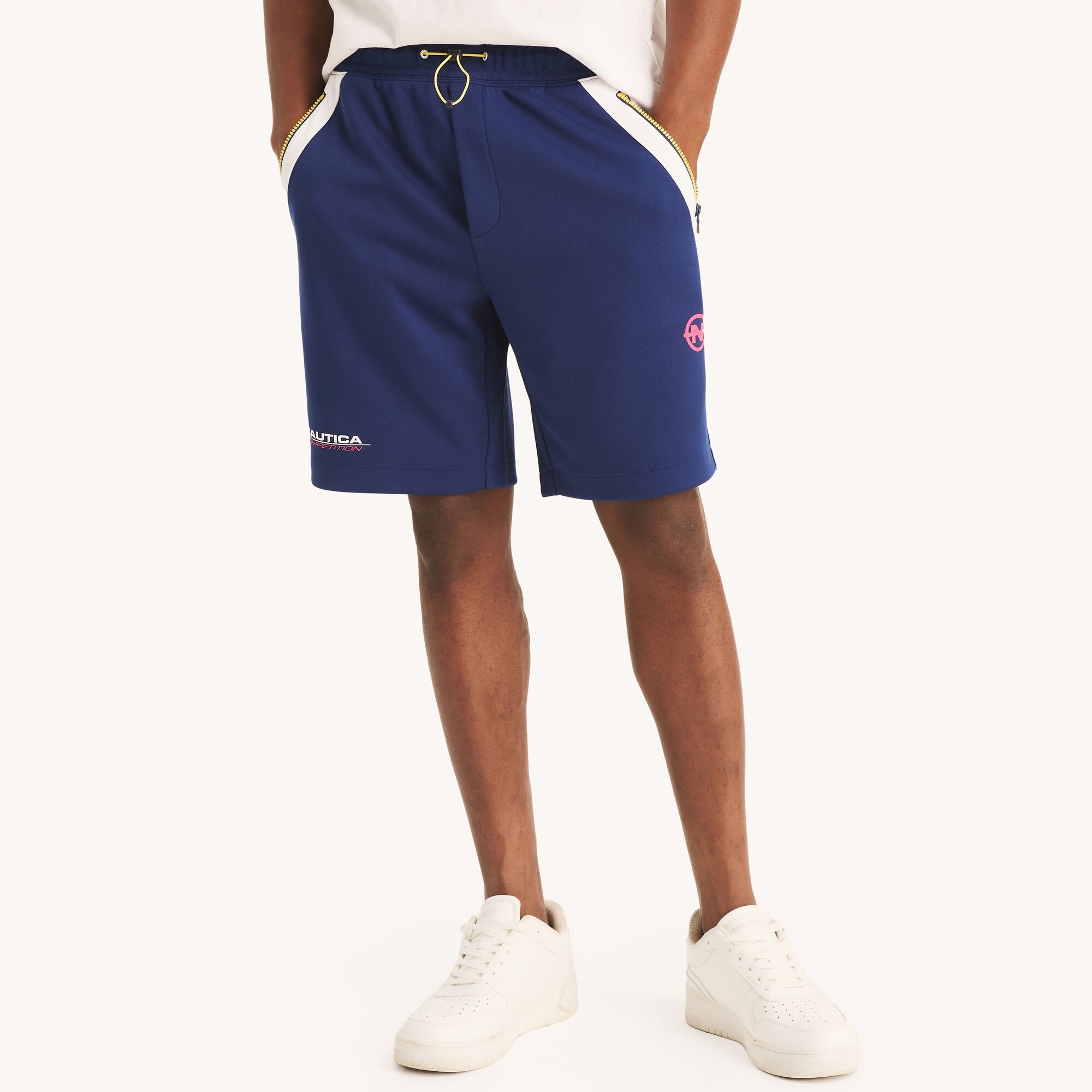 

Nautica Mens Competition Экологически чистые 9-дюймовые шорты, цвет blue depths