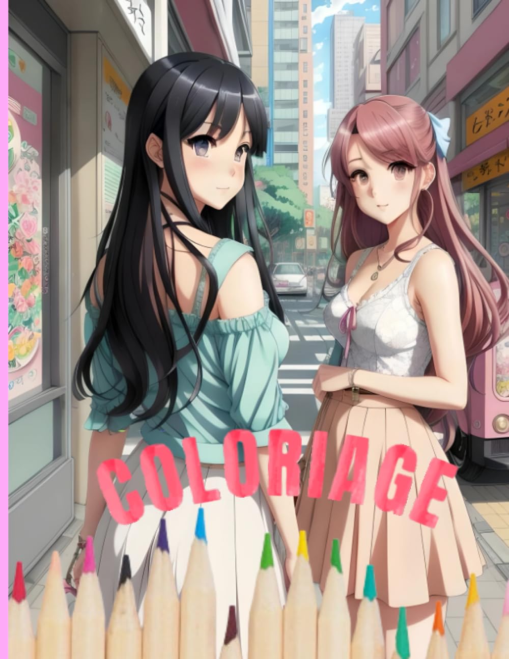 

Livre de coloriage MANGA | 35 dessins de jolies filles japonaises: cahier de coloriage manga anime pour fille (French Edition) (Independently published)