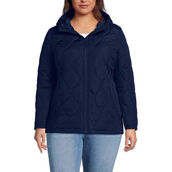 

Утепленная куртка Plus size featherfree onion Lands' End, Deep Sea Navy