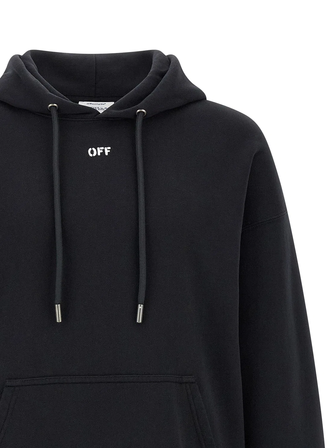 Худи с 3D-стрелой, нарисованной спреем, и скейтбордом OFF-WHITE, черный — фото 3