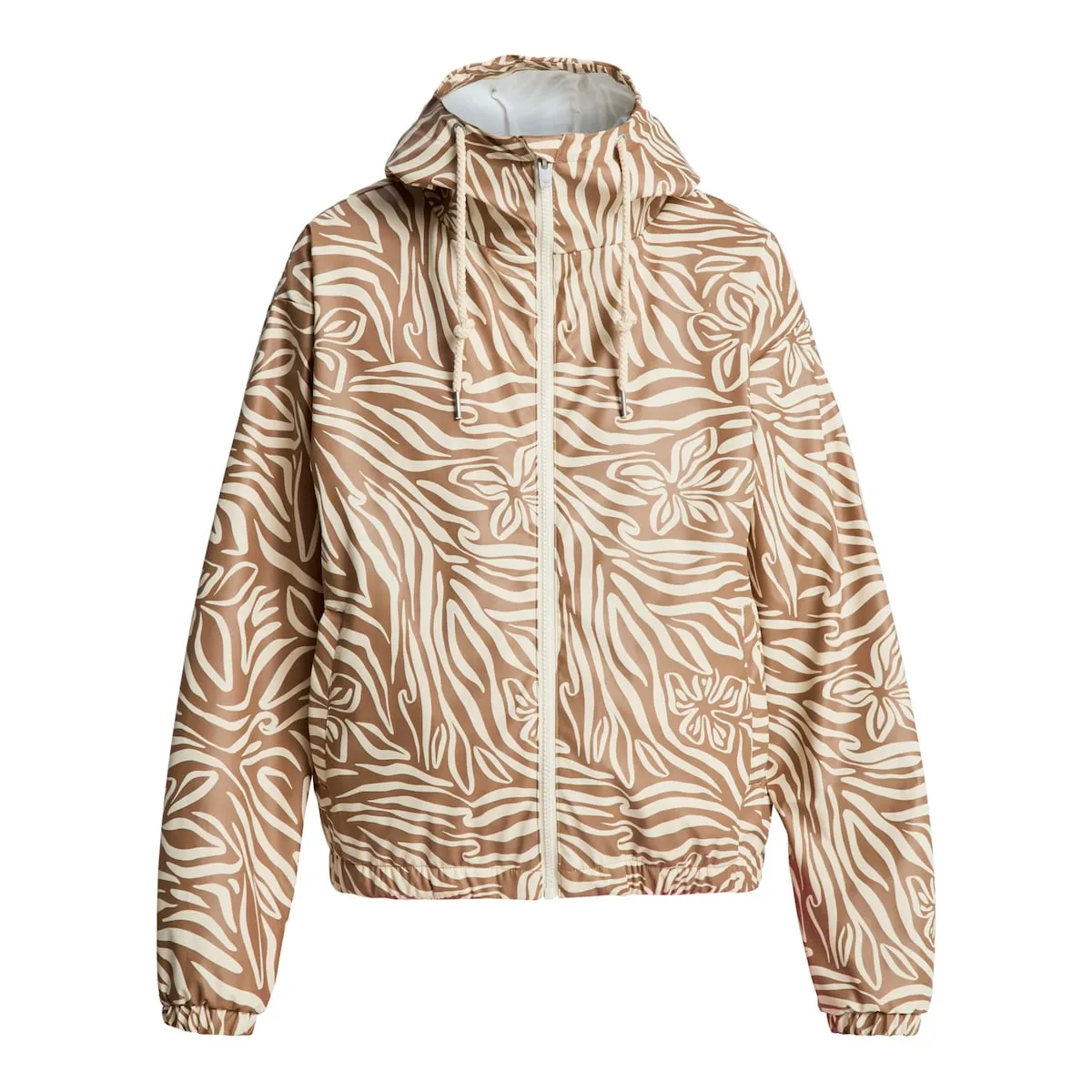 

Водонепроницаемая куртка с принтом для женщин Wait For Me Printed Roxy, бежевый