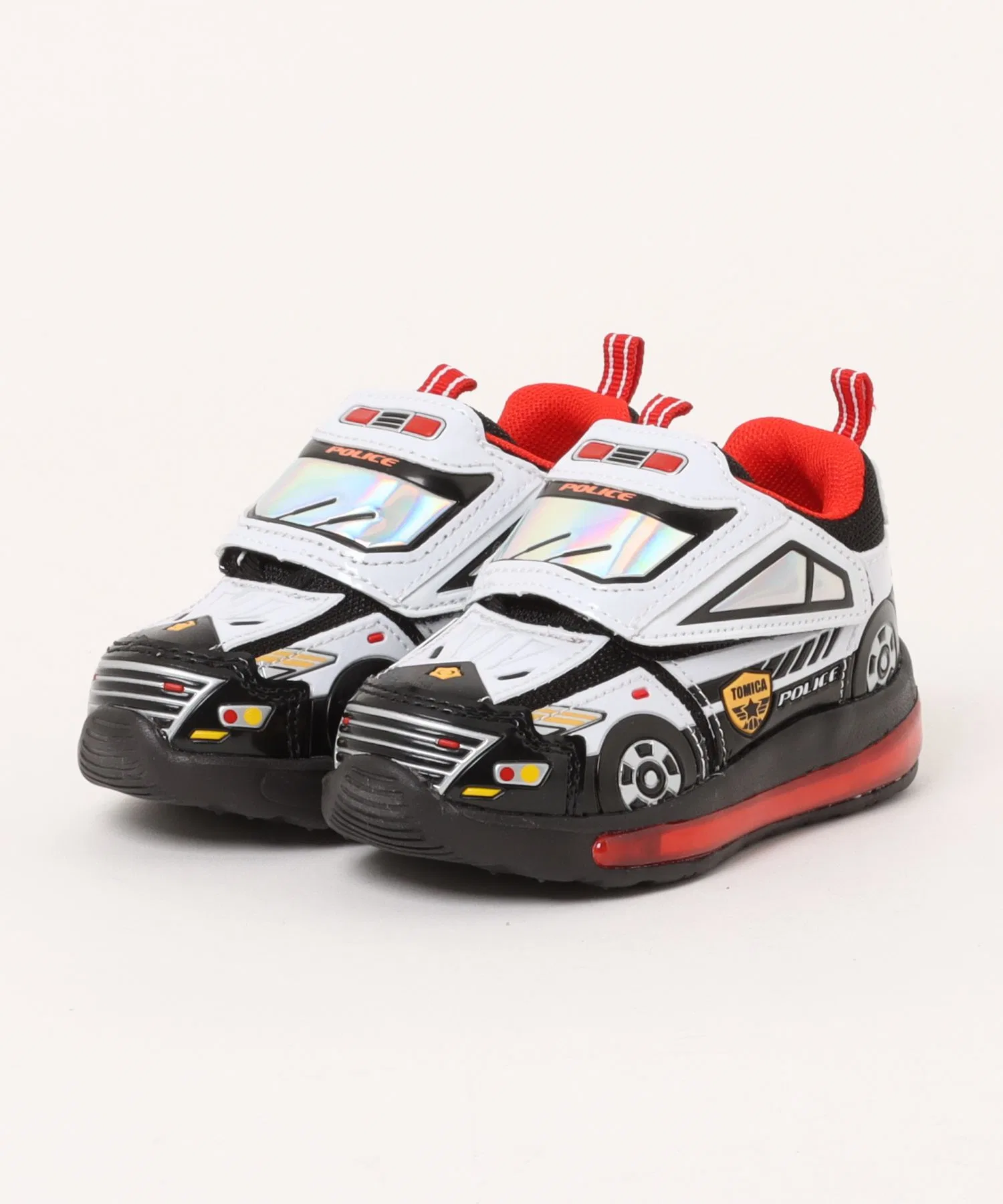 Детские светящиеся кроссовки TOMICA для мальчиков белые