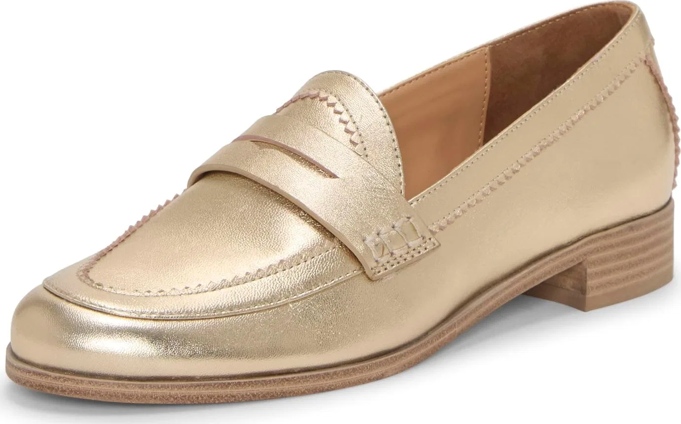 Лоферы из натуральной кожи Vince Camuto, Egyptian Gold Leather