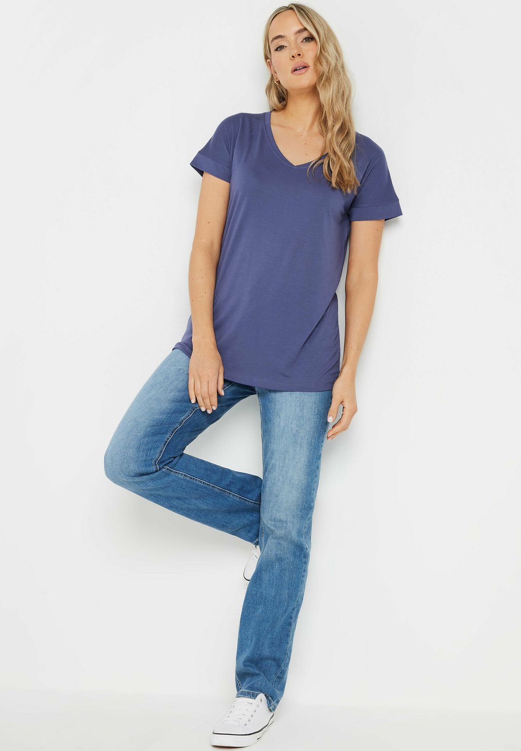 

Базовая футболка 2 PACK V-NECK Long Tall Sally, синий