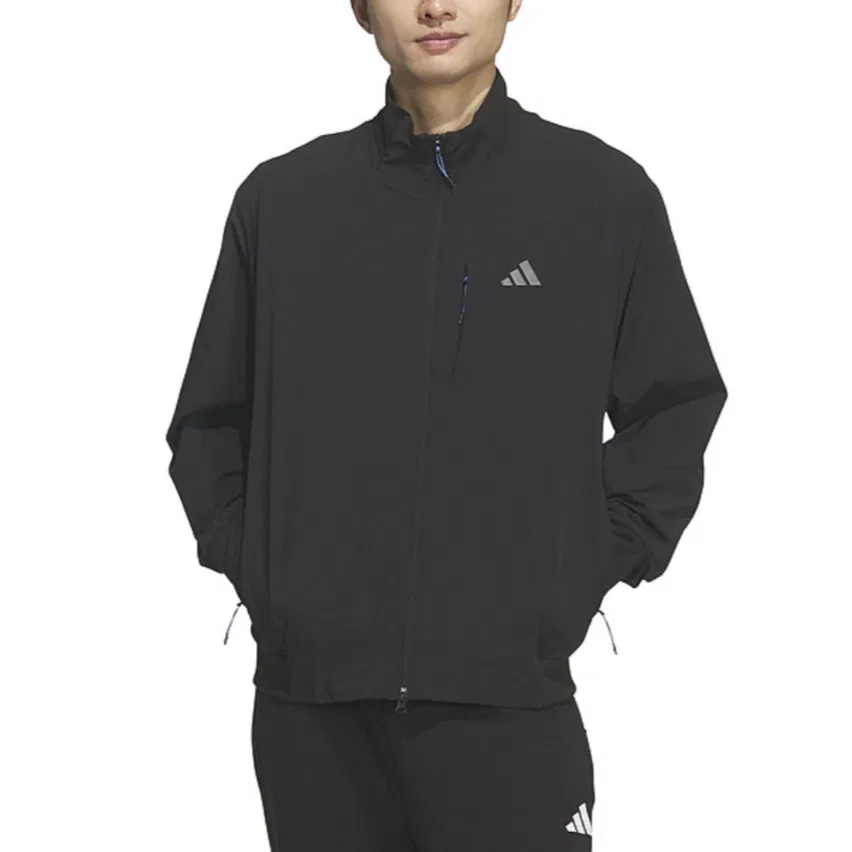 Куртка мужская Black, со стойкой, средней длины Adidas — фото 4