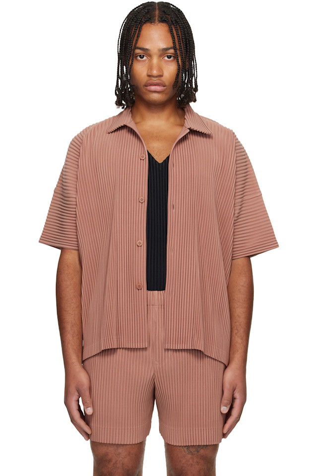 

Homme Plissé Issey Miyake Бежевая рубашка ежемесячного цвета на июль