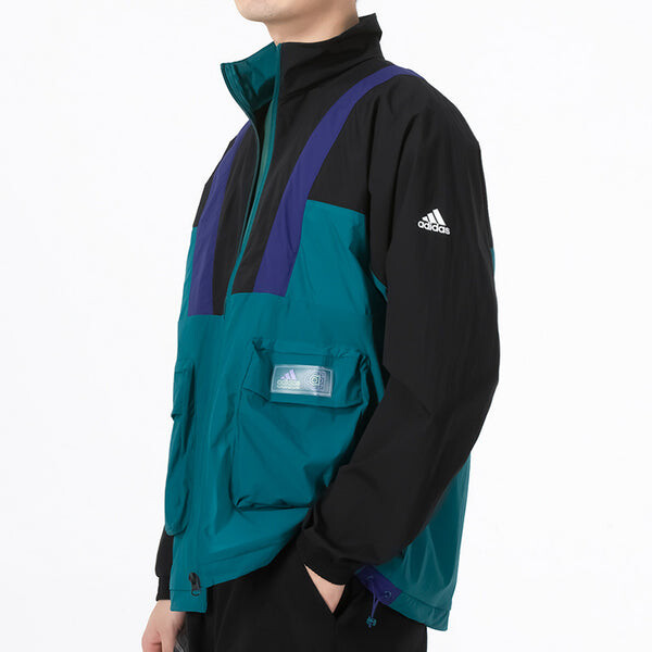 Куртка adidas St Ltwind Wvjk Colorblock Athleisure Casual Sports Zipper Jacket Multicolor, мультиколор — фото 4