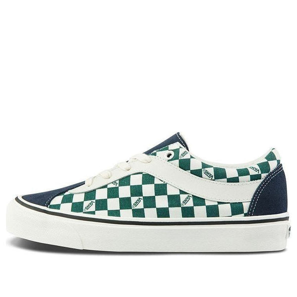 

Кроссовки bold ni checkerboard green/white Vans, зеленый