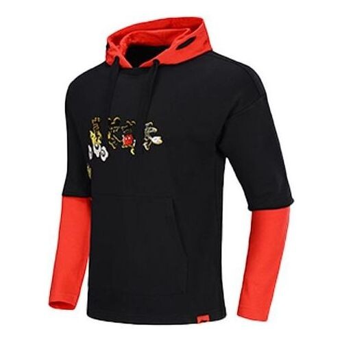 

Толстовка x disney свободная абрикосовая толстовка Li-Ning, черный