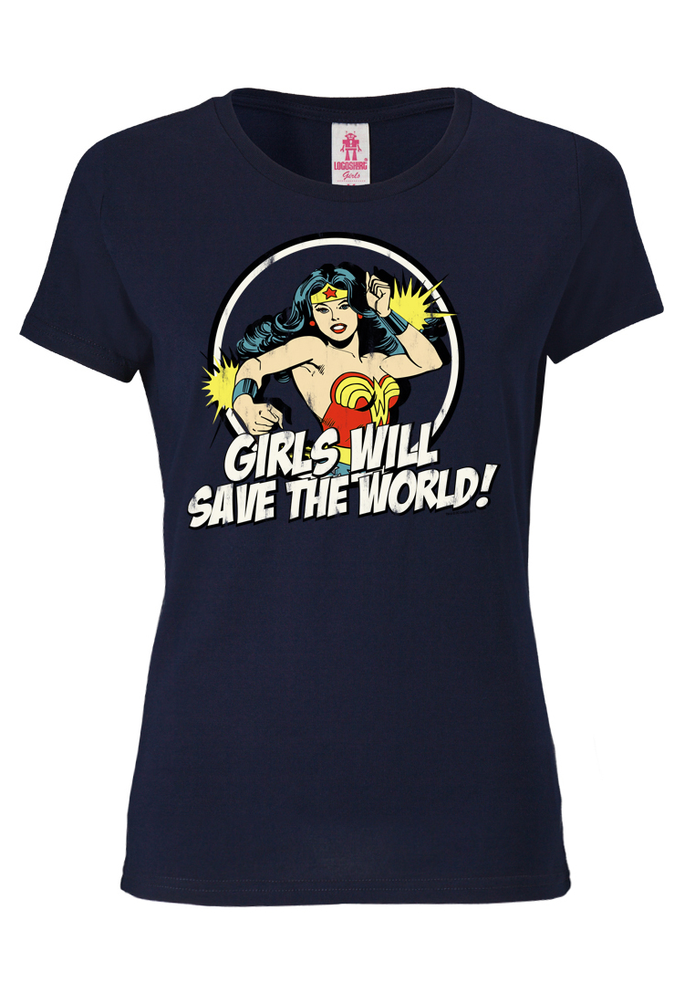 

Футболка Logoshirt Wonder Woman, темно-синий