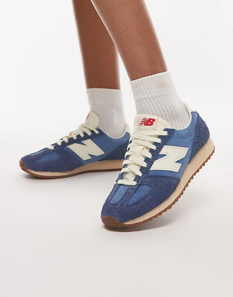 Кроссовки унисекс New Balance 471 с резиновой подошвой синего цвета