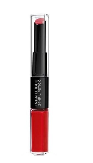 

Стойкая помада и блеск для губ 2в1 701 Captivated By Cerise, 5 мл L'oreal Paris, Infallible 24H Lipstick, L'oréal Paris