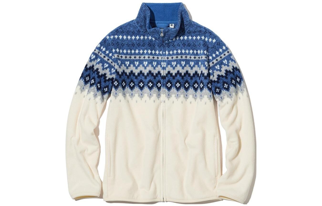 

Куртка UNIQLO, молочно-белый/синий