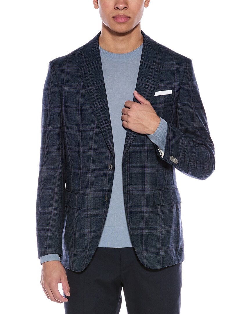 

Пиджак из шерстяного костюма BOSS Hugo Boss Hutson Boss by Hugo Boss, синий