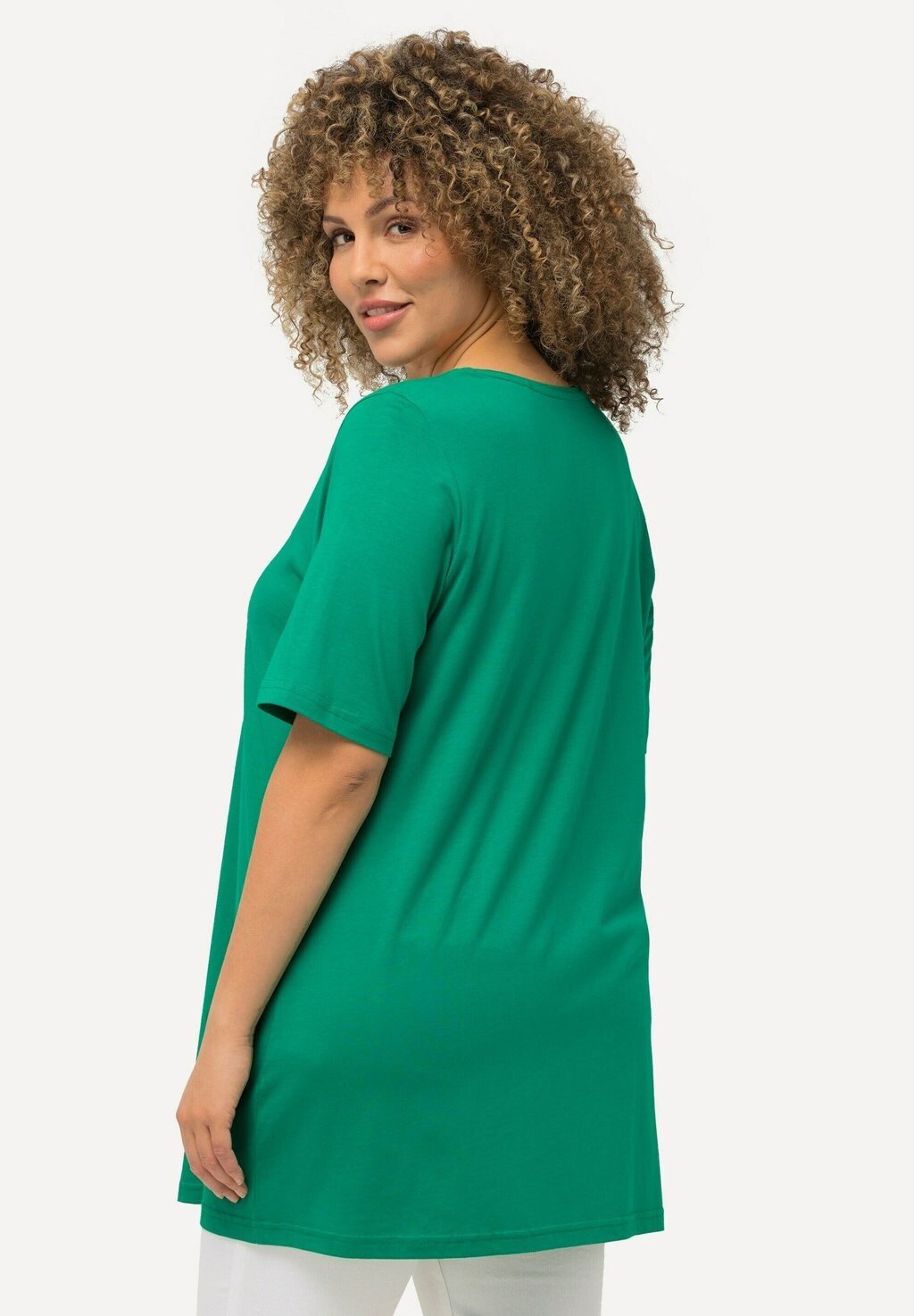 

Базовая футболка Ulla Popken, цвет Mottled Green