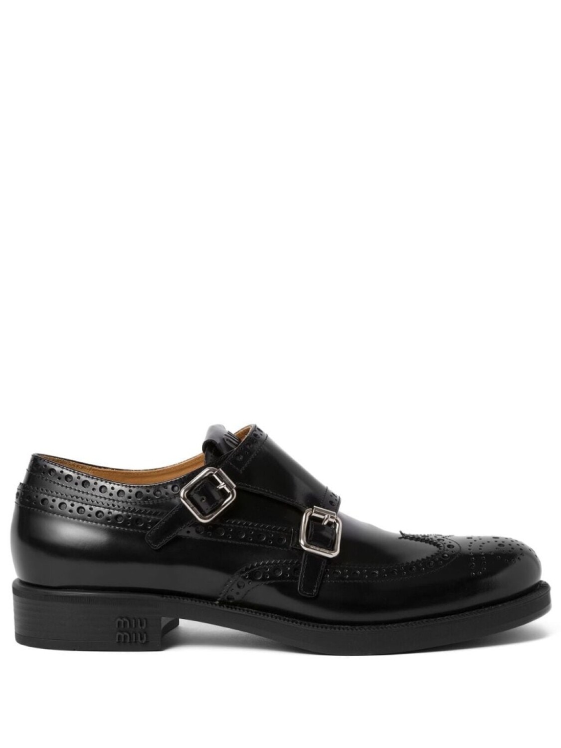 

Miu Miu броги из коллаборации с Church's, черный