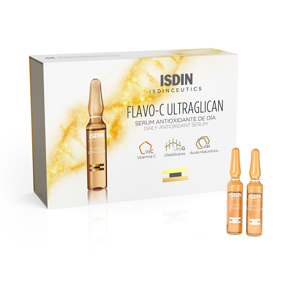 

Сывортока для ухода за лицом Isdinceutic flavo-c ultraglican ampollas Isdin, 30 х 2 мл
