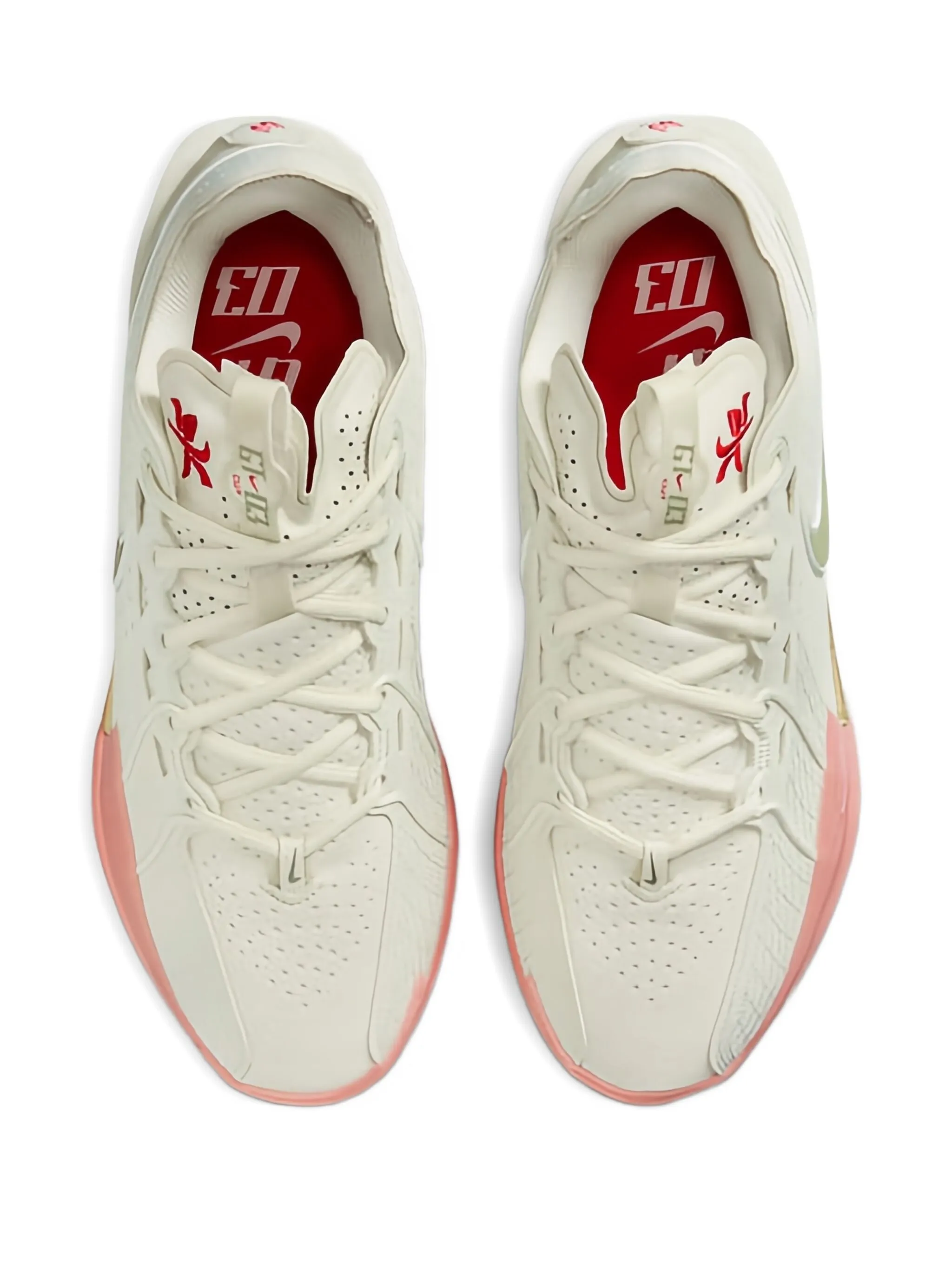 Кроссовки Air Zoom GT Cut 3 Our Holiday - Sea Glass/Oil Green/Metallic Gold/University Red/Light Wild Mango/Sail Nike, зеленый — фото 4