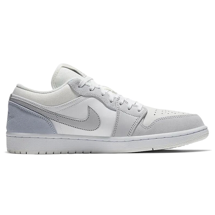 Кроссовки Air Jordan 1 Vintage Basketball Shoes Unisex Low-top Grey/white, серый — фото 2