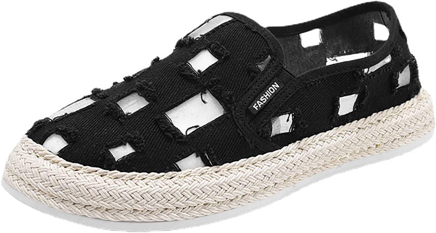 

Мужские весенне-летние модные нескользящие кроссовки CsgrFagr из сетчатой ткани, спортивные кроссовки, размер 12 (черные, 8.5)