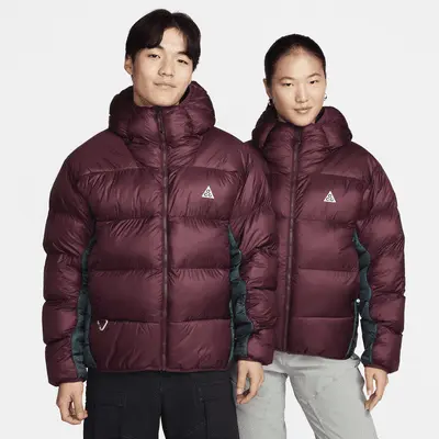 

Куртка Nike Therma-FIT ADV ACG "Lunar Lake" Puffer Jacket, цвет Night Maroon/Deep Jungle/Summit White