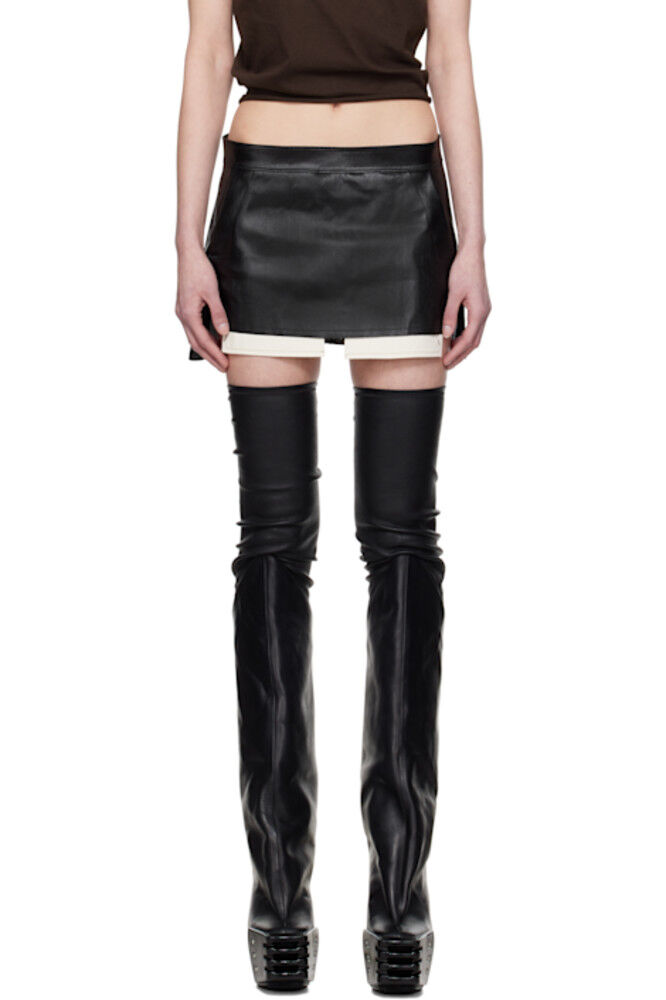 

Черная джинсовая мини-юбка Hollywood Fog Cutoff Rick Owens