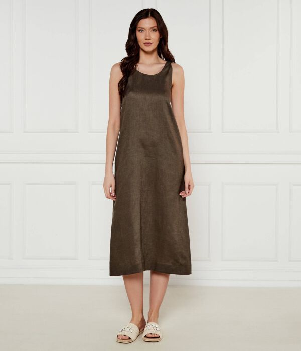 

Льняное платье Дуглас Max Mara Leisure, зеленый