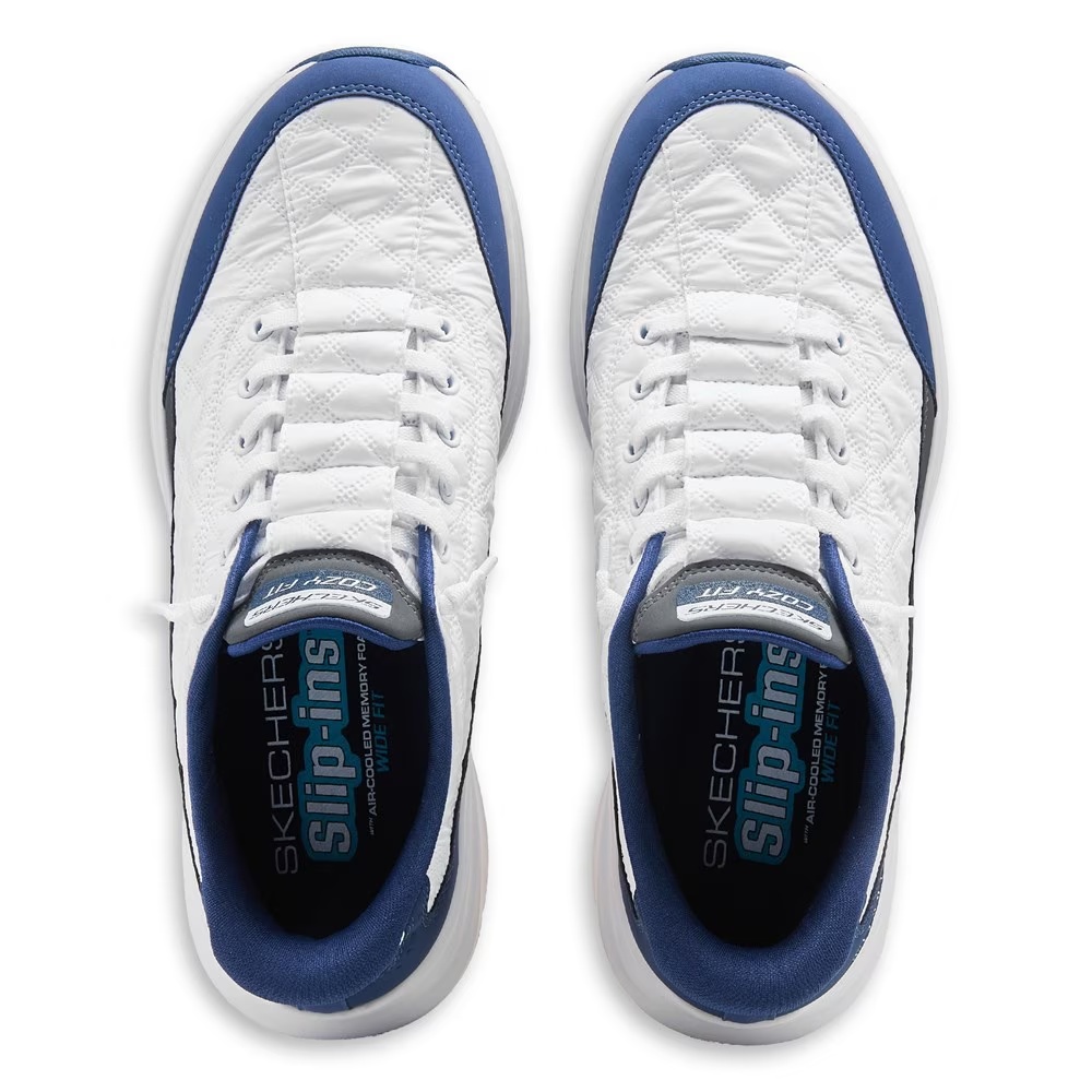 Кроссовки на толстой подошве Skechers, white/navy — фото 4
