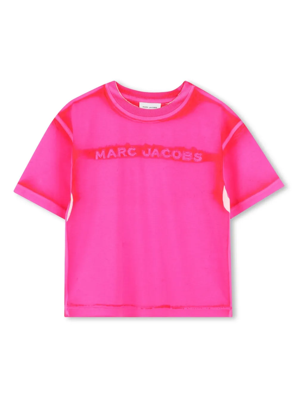 

Футболка с вышитым логотипом Marc Jacobs Kids, розовый