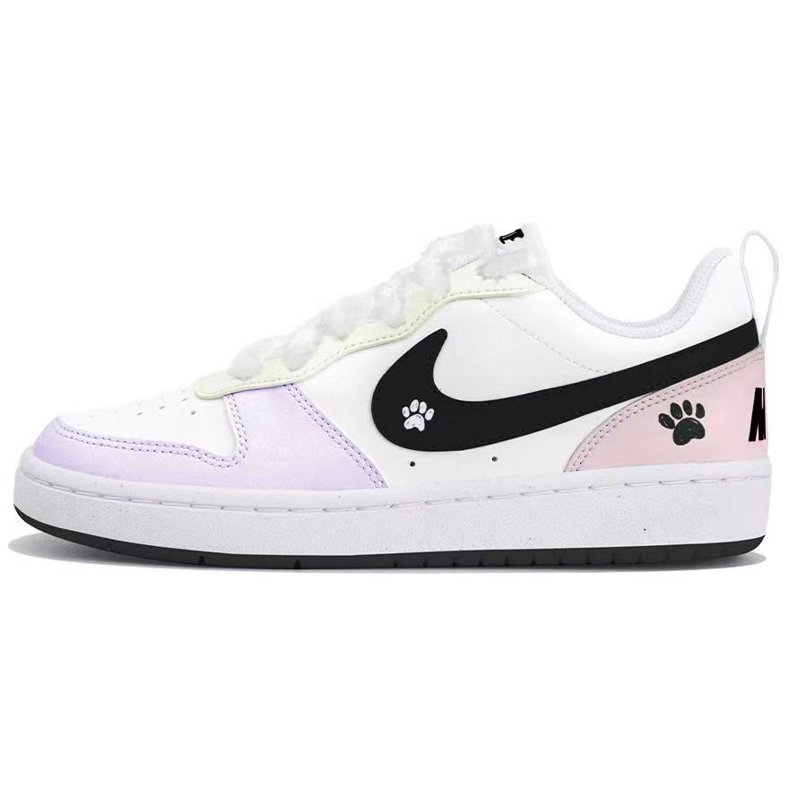 

Nike Court Borough Low top детские скейтбординг кроссовки Pink Purple Kids'