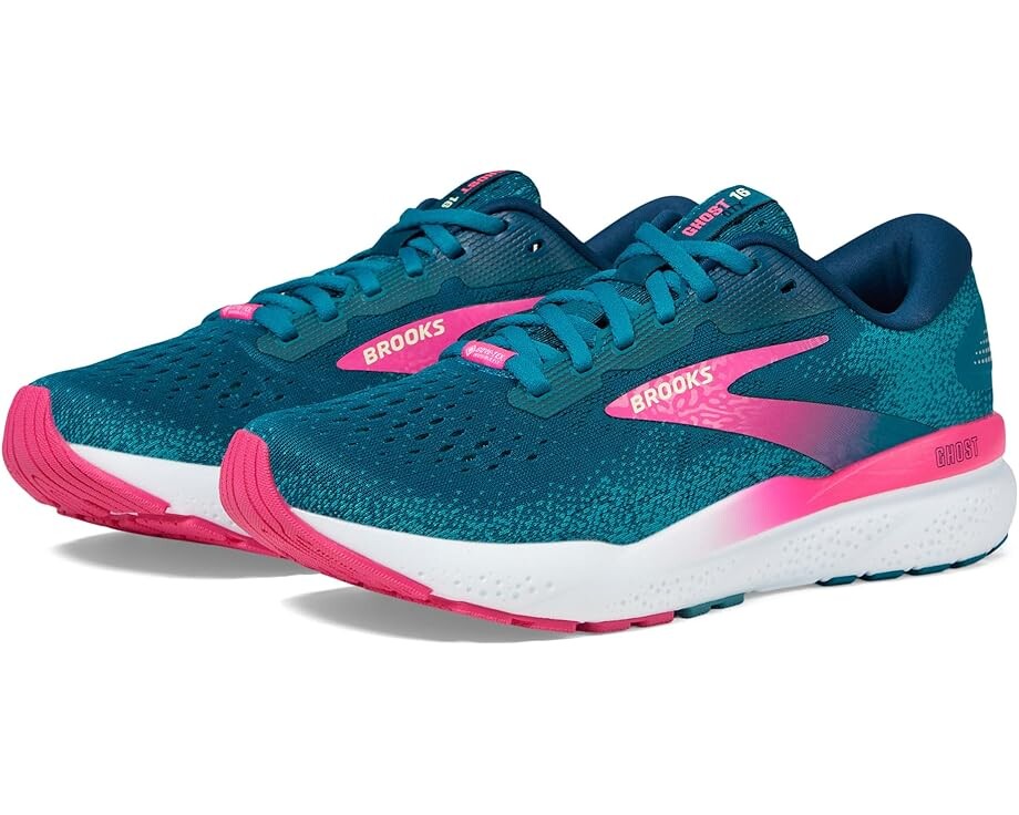 

Кроссовки Brooks Ghost 16 GTX, цвет Moroccan Blue/Pink/Yellow