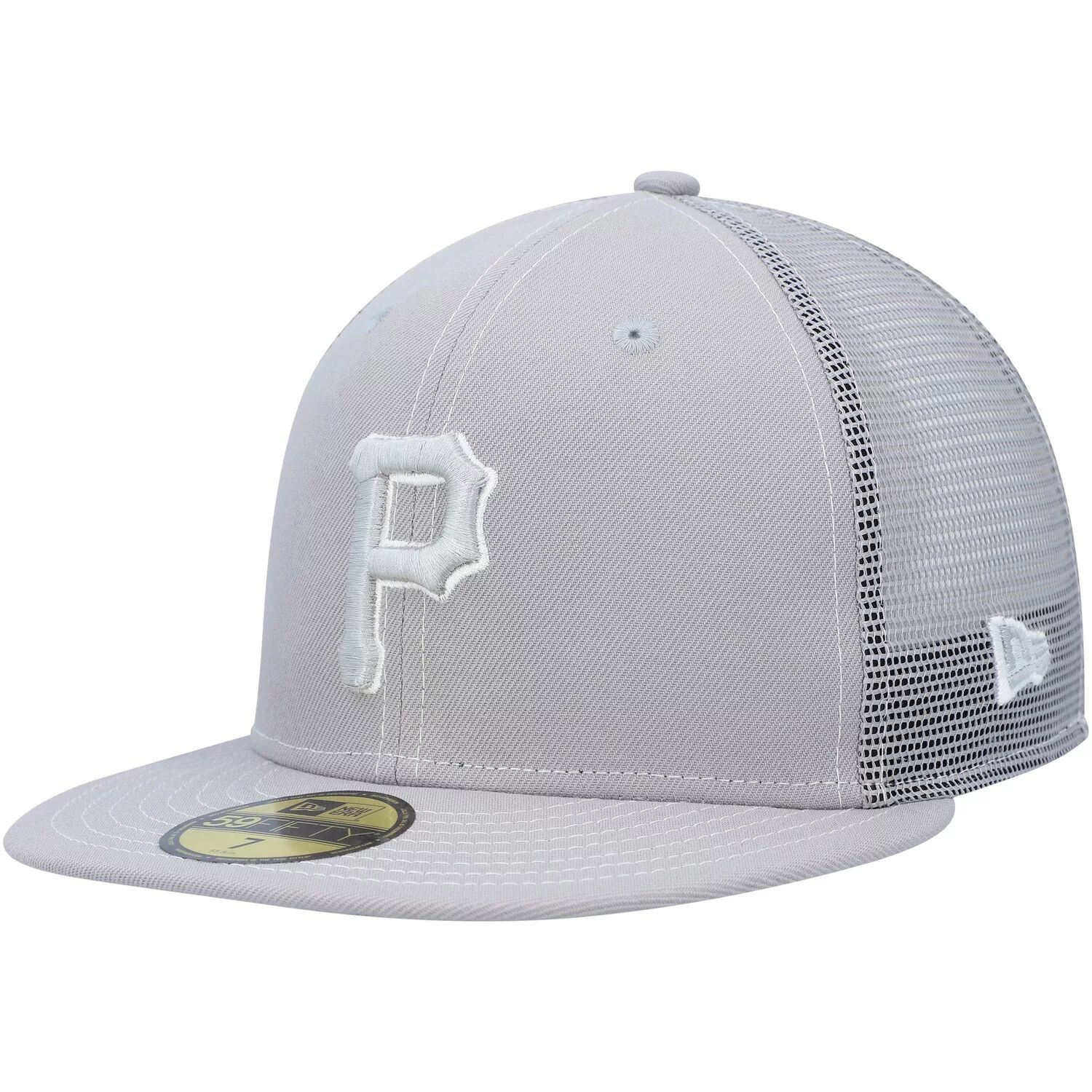 

Мужская серая кепка New Era Pittsburgh Pirates 2023 для тренировки мяча на поле 59FIFTY Облегающая шляпа