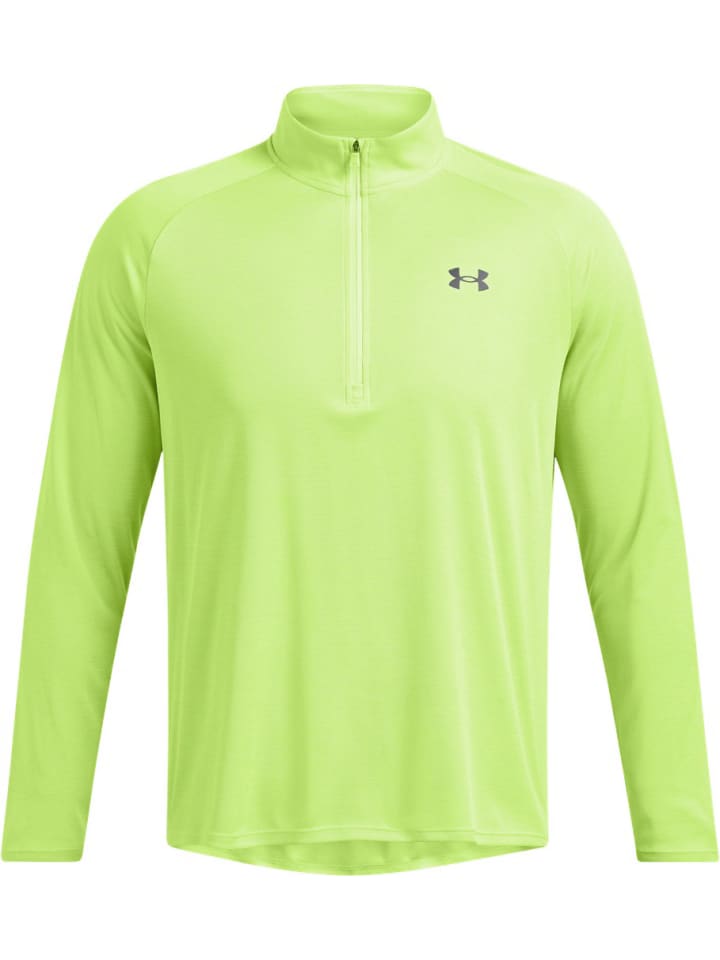 

Лонгслив Ua Tech Textured 1/2 Zip Under Armour, зеленый
