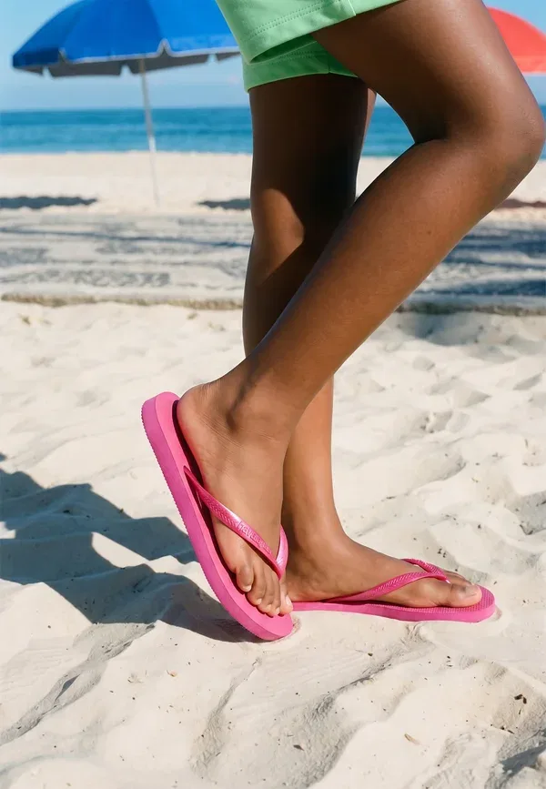 Тапочки для бассейна Havaianas Slim, металлик розовый — фото 2