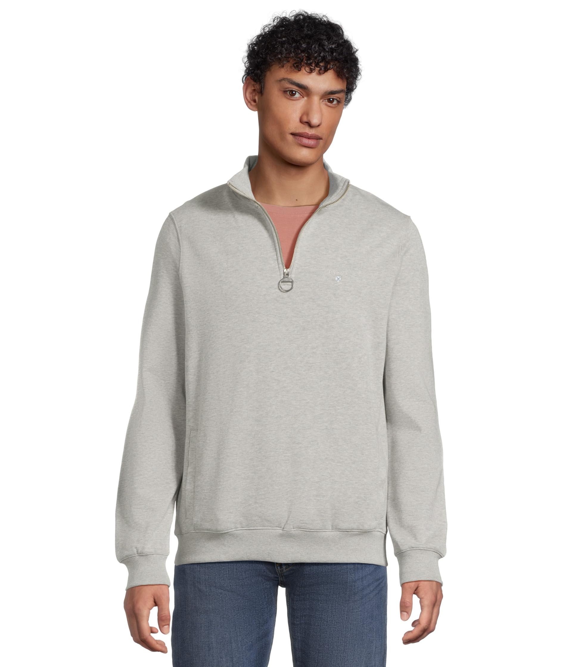

Толстовка Barbour Beckhill Half Zip Sweatshirt, цвет Grey Marl