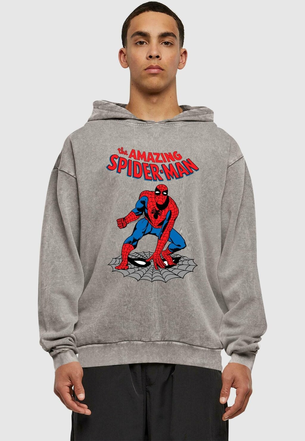 

Толстовка с капюшоном MARVEL UNIVERSE THE AMAZING SPIDER-MAN ABSOLUTE CULT, темно-серый