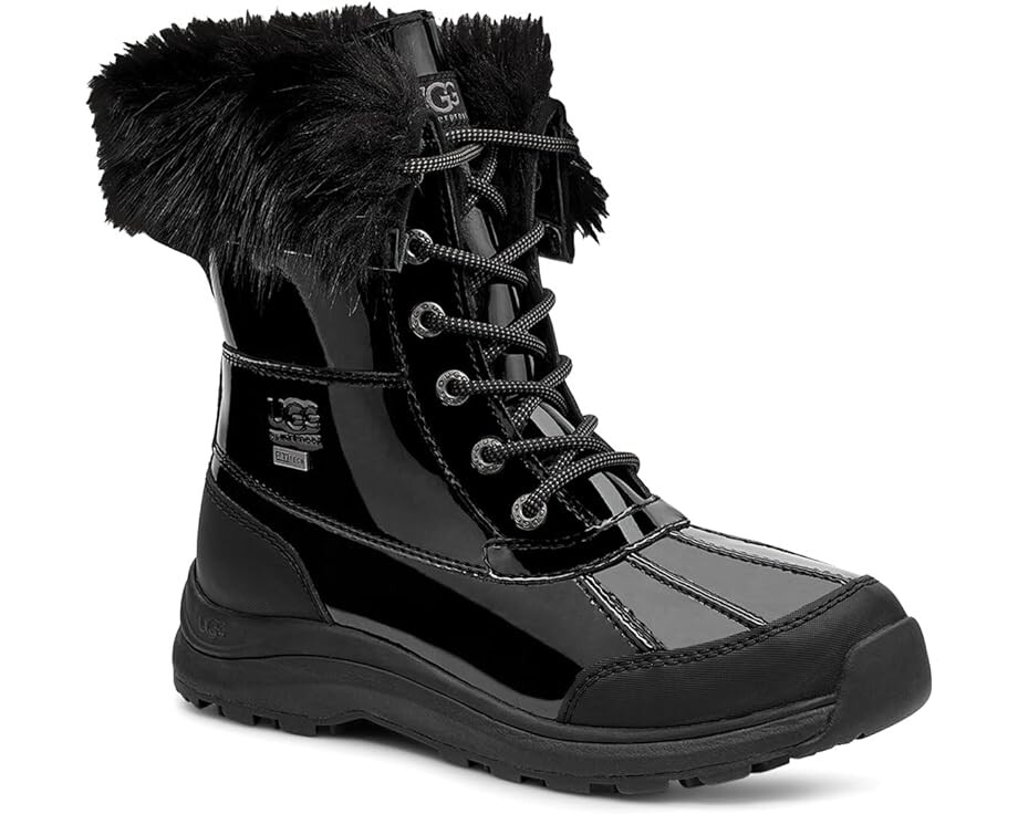 Ботинки UGG Adirondack III с внешним мехом, черный