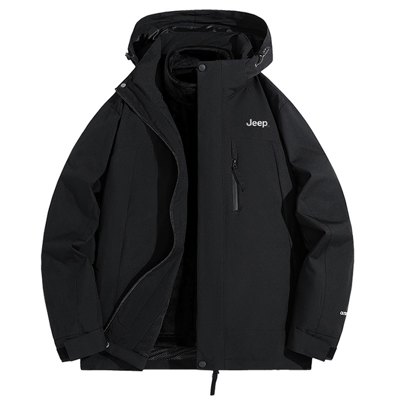 

Куртка унисекс Jeep, Moon White/Phantom Black (Fleece Liner+Shell Clothing Sets)