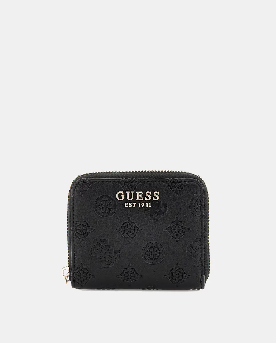 

Маленький женский кошелек на молнии Guess, черный