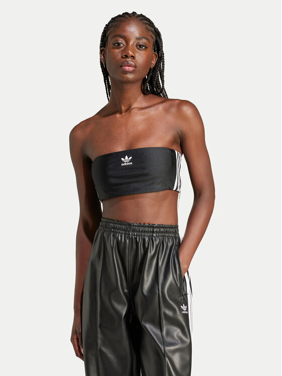 

Топ slim fit 3-Stripes Tube IX7823 Adidas, черный