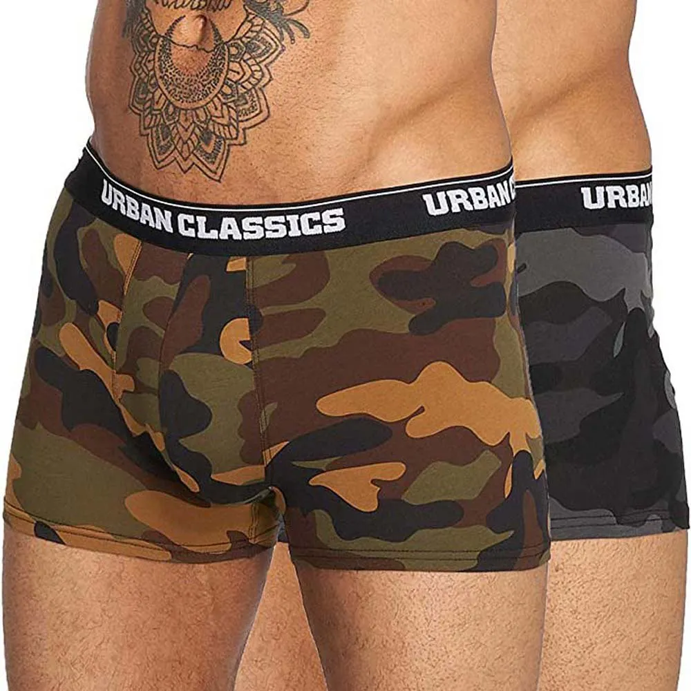 

Трусы-боксеры Urban Classics Camo 2 units, зеленый