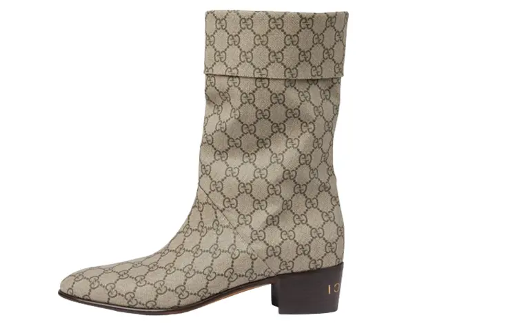 

GG Supreme 45mm ботинки GUCCI, бежевый