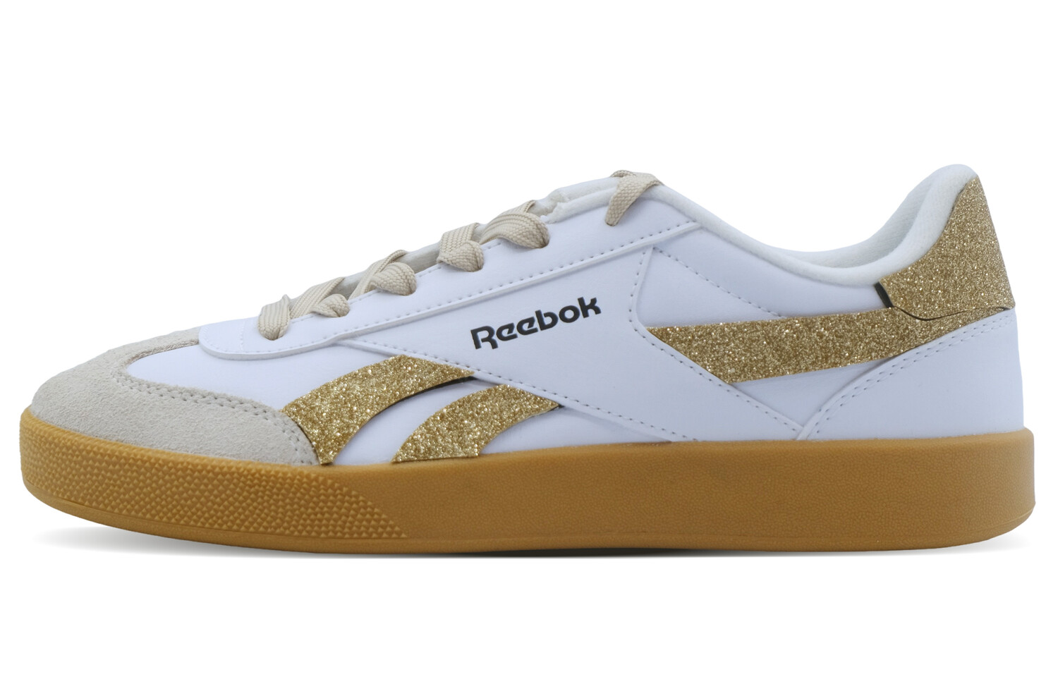 

Кроссовки Reebok Skateboarding Shoes Unisex Low-top White/gold, белый
