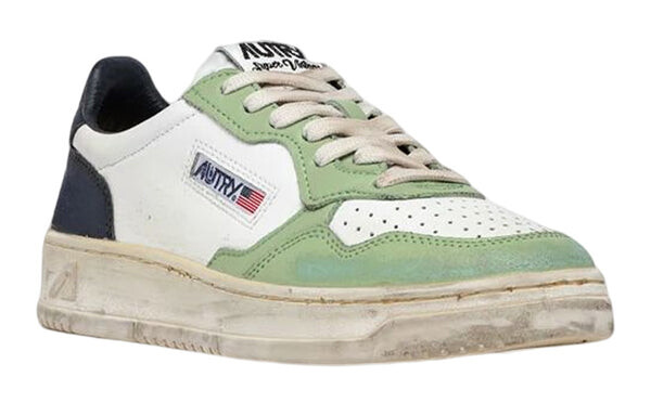 Кроссовки medalist super vintage low leather sneakers 'white green teal' Autry, белый — фото 2
