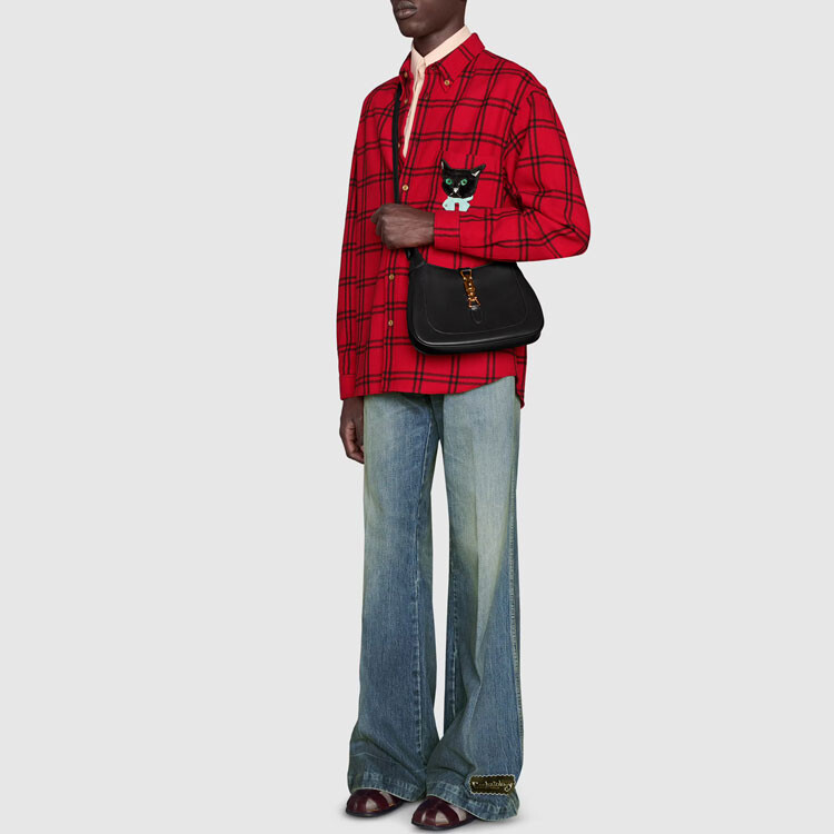 Рубашка мужская красная Gucci, красный — фото 4